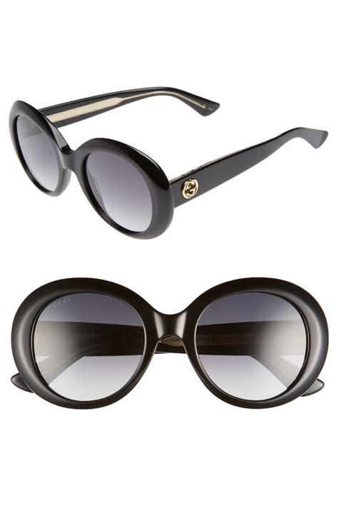 gucci round black sunglasses|Gucci round gradient sunglasses.